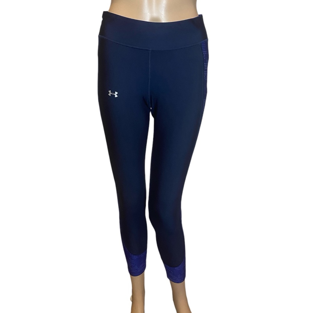 Under Armour UA HeatGear Compression Performance Workout Leggings Sz Medium EUC